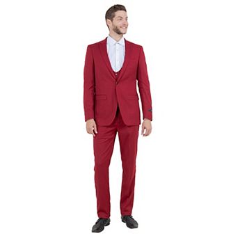 Men's Ultra Slim-Fit 3 pc Suit w/ Expandable Waistband
