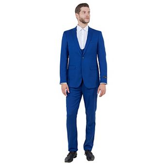 Men's Ultra Slim-Fit 3 pc Suit w/ Expandable Waistband