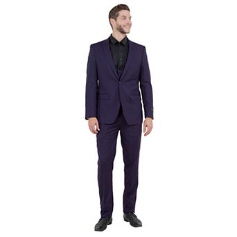 Men's Ultra Slim-Fit 3 pc Suit w/ Expandable Waistband