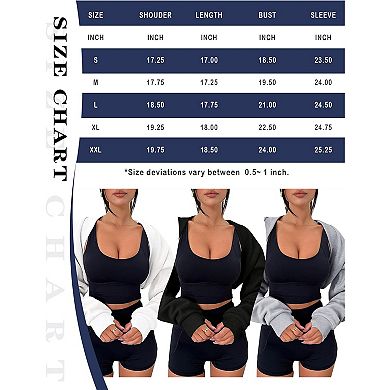 Women's Bolero Sweater Shrugs Y2k Open Front Workout Sweatshirt Long Sleeve Crop Tops