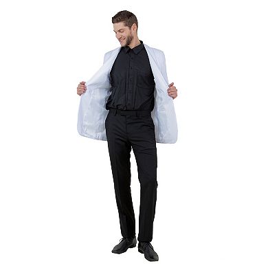 Men's Modern-Fit White Sportcoat w/ Shawl Collar