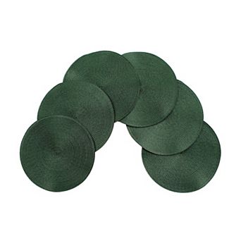 Woven Spiral Table Placemats 15 in Round Set Of 6 Non-slip Dining & Kitchen Table Mats