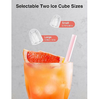Crownful Portable Countertop Ice Maker With Handle,26lbs
