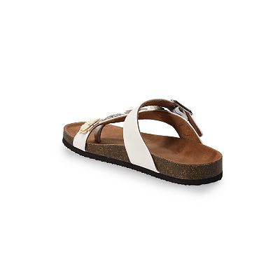 Sonoma Goods For Life® Krysta Girls' Flower Footbed Sandals