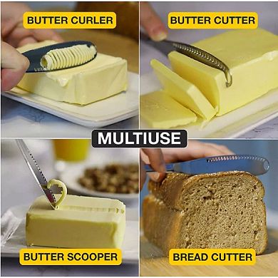 3-in-1 Stainless Steel Butter Knife Spreader Tool
