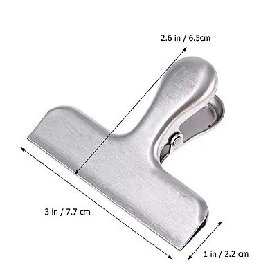 10-Piece Stainless Steel Food Bag Sealing Clips