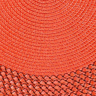 Woven Spiral Table Placemats With Braided Stitch Edge 15 Inches Round Set Of 4