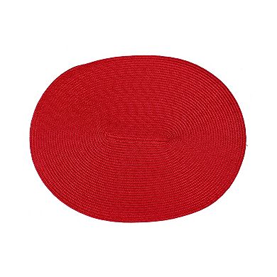 Woven Spiral Table Placemats 16.9 X 13 Inches Oval Set Of 4