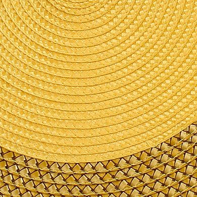 Woven Spiral Table Placemats With Braided Stitch Edge 15 Inches Round Set Of 6