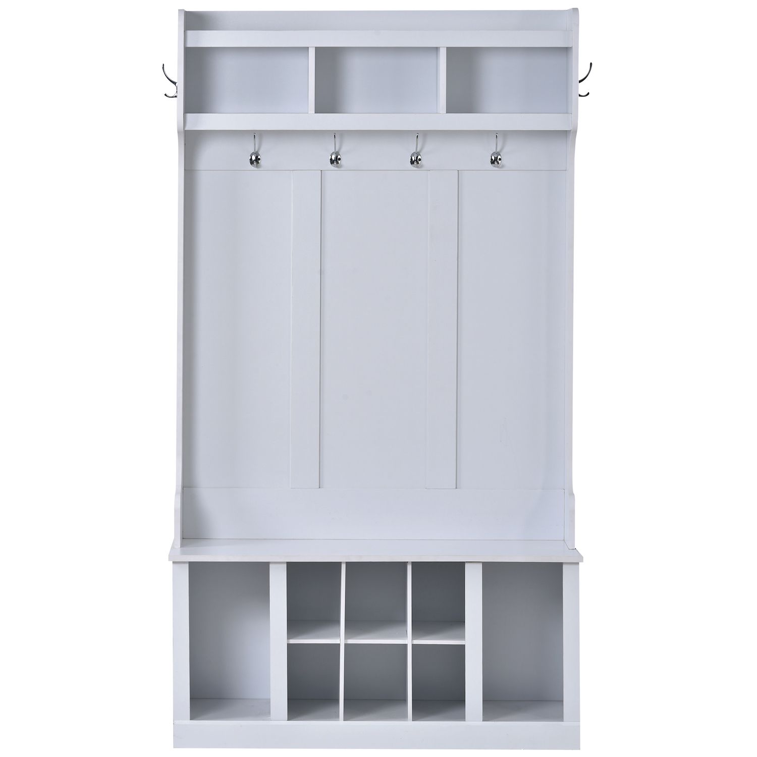 Merax Farmhoe Wood Hall Tree With Lift Top ... - Shein