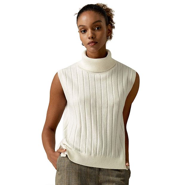 Kohls sleeveless turtleneck best sale