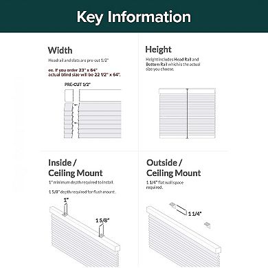 Chicology Cordless Mini Vinyl Blinds