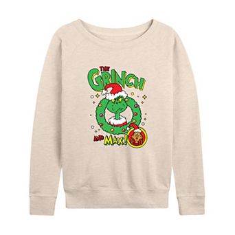 Women's Dr. Seuss The Grinch & Max French Terry Long Sleeve Tee