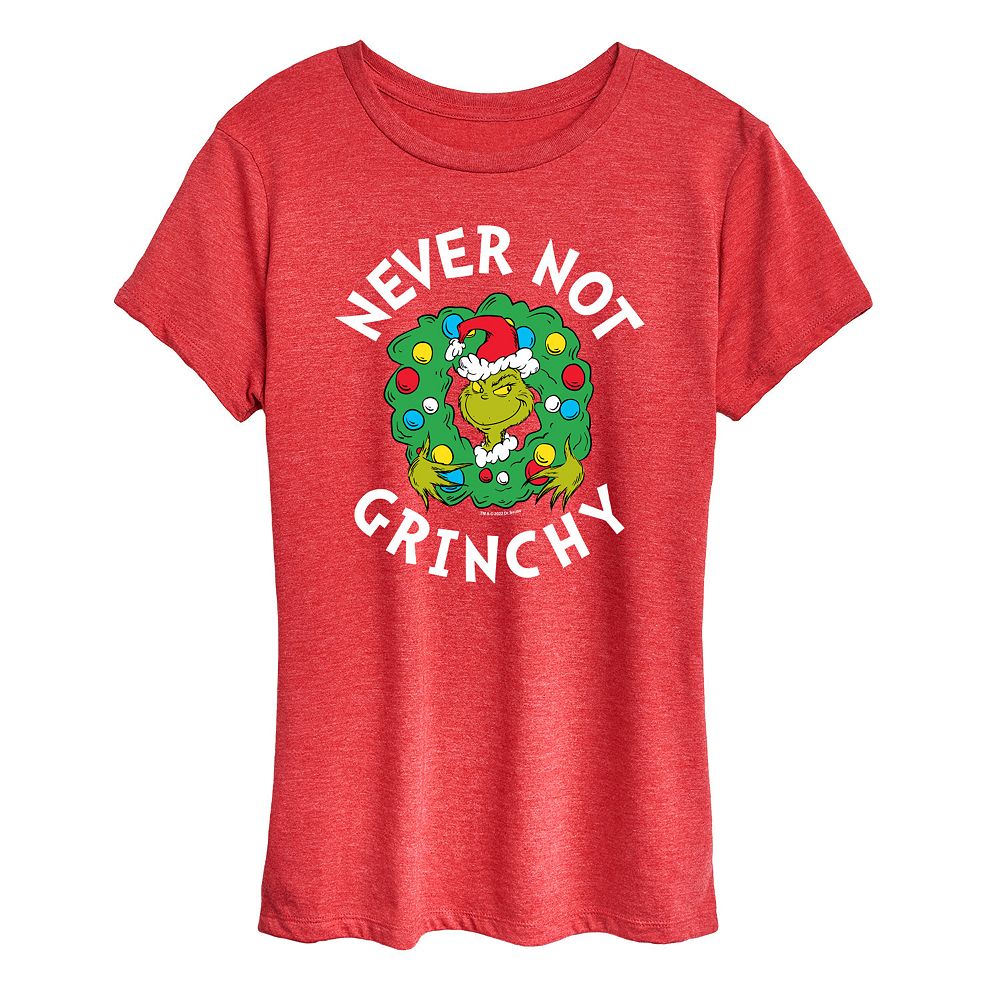 Women's Dr. Seuss Grinch Never Not Grinchy Graphic Tee