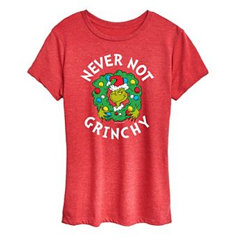 Women's Dr. Seuss Grinch Never Not Grinchy Graphic Tee