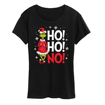 Women's Dr. Seuss Grinch Ho Ho No Graphic Tee