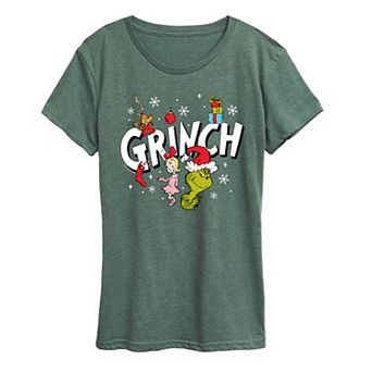 Women's Dr. Seuss Grinch Group Graphic Tee