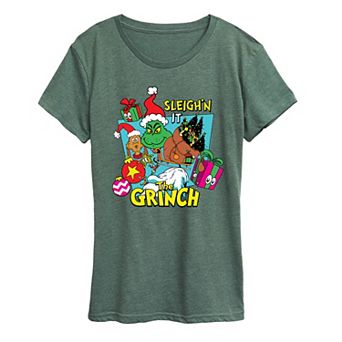 Women's Dr. Seuss The Grinch Sleigh'n It Graphic Tee