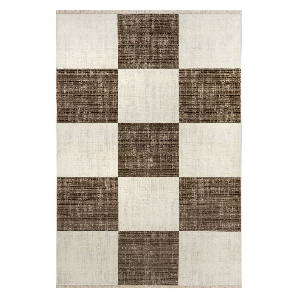 Rugs USA Aspen Checkerboard Fringed Area Rug