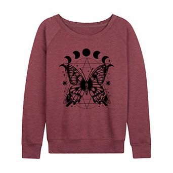 Women's Celestial Butterfly French Terry Long Sleeve Tee