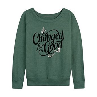 Women's Changed For Good Butterflies French Terry Long Sleeve Tee