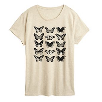Women's Butterfly Grid Graphic Tee