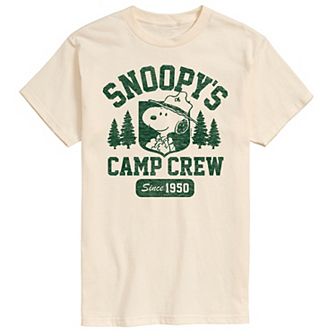 Big & Tall Peanuts Snoopy's Camp Crew Graphic Tee