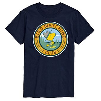 Big & Tall Peanuts Woodstock Bird Watching Club Graphic Tee