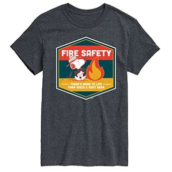 Big & Tall Peanuts Beagle Scouts Fire Safety Graphic Tee
