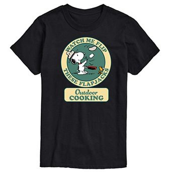 Big & Tall Peanuts Beagle Scouts Outdoor Cooking Graphic Tee
