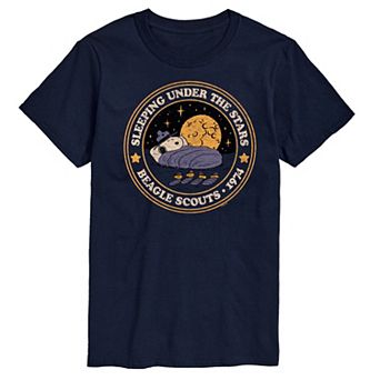 Big & Tall Peanuts Beagle Scouts Under The Stars Graphic Tee