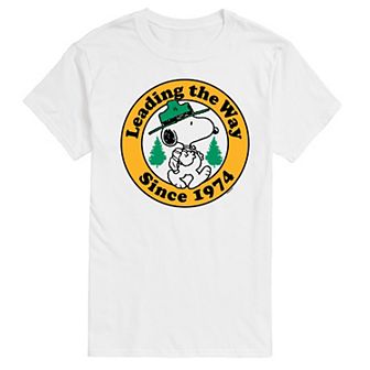 Big & Tall Peanuts Beagle Scouts Leading The Way Graphic Tee