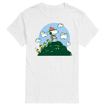 Big & Tall Peanuts Beagle Scouts Hiking Up The Hill Graphic Tee