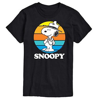 Big & Tall Peanuts Beagle Scouts Snoopy Sunset Graphic Tee