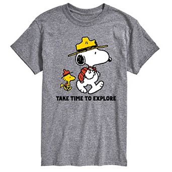 Big & Tall Peanuts Beagle Scouts Time To Explore Graphic Tee