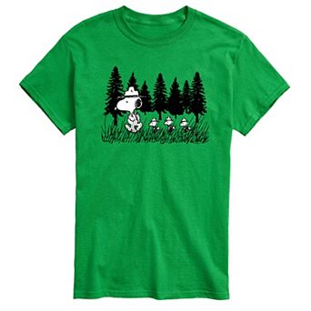 Big & Tall Peanuts Beagle Scouts Trooping Along Graphic Tee