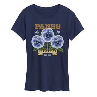 Women's Pansy Seeds Graphic Tee