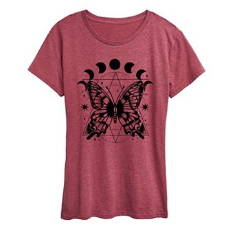 Women's Celestial Butterfly Graphic Tee