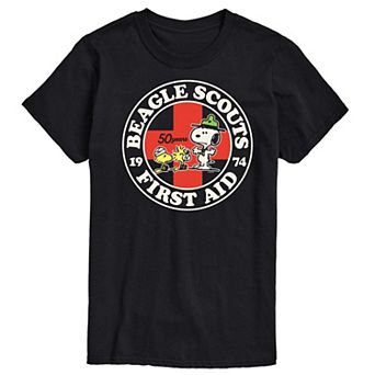 Big & Tall Peanuts Beagle Scouts First Aid Graphic Tee