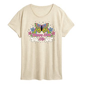 Women's Happy Little Life Graphic Tee