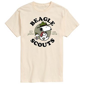 Big & Tall Peanuts Beagle Scouts 50 Years Est. 1974 Graphic Tee