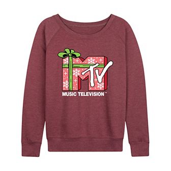 Women's MTV Christmas Present French Terry Long Sleeve Tee