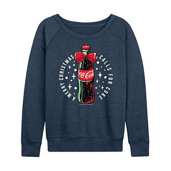 Women's Coca-Cola Merry Christmas French Terry Long Sleeve Tee