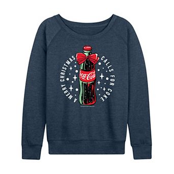 Women's Coca-Cola Merry Christmas French Terry Long Sleeve Tee