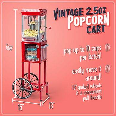 Nostalgia Electrics Vintage 2.5-oz. Popcorn Cart