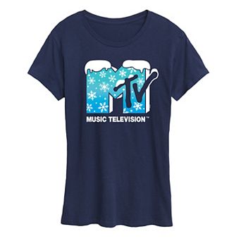 Women's MTV Snowflakes Graphic Tee