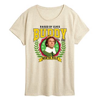 Women's Elf Raised By Elves Graphic Tee