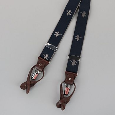 Ascentix Men's Flying Duck Convertible Clip End Suspenders