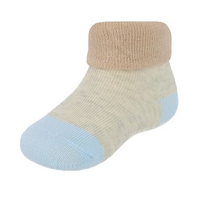 Ctm Infant's Soft & Fancy Solid And Patterned Socks (3 Pack)