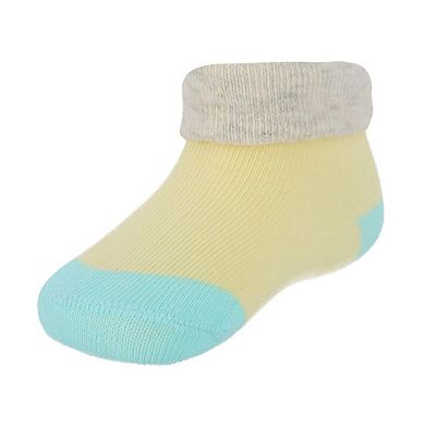 Ctm Infant's Soft & Fancy Solid And Patterned Socks (3 Pack)
